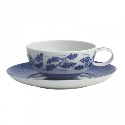 Blue Shou Breakfast Cup & Saucer by Mottahedeh