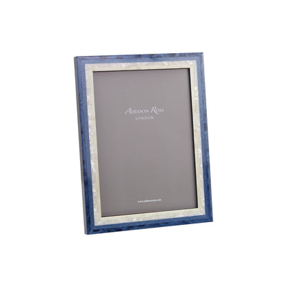 Blue Stripe Picture Frame by Addison Ross