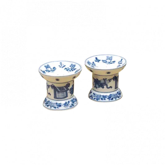 Blue & White Salt & Pepper Set by Mottahedeh