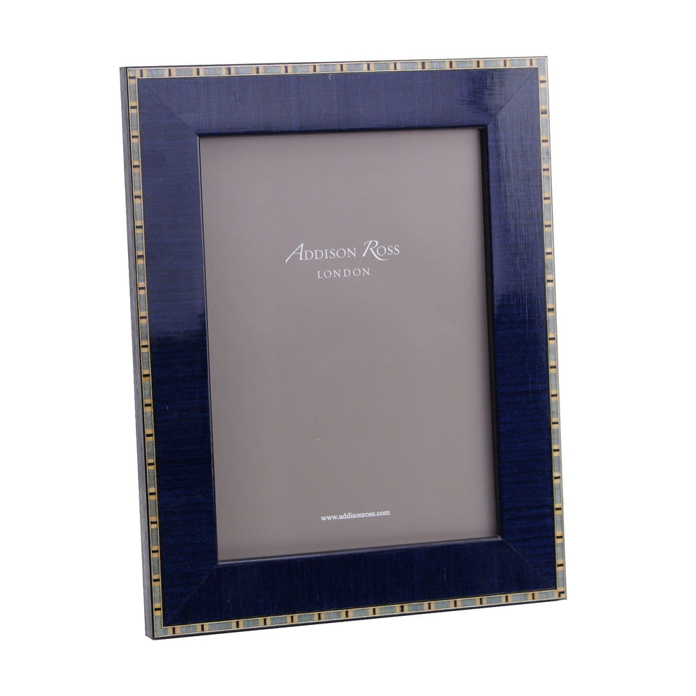 Blue Wood Veneer Picture Frame by Addison Ross