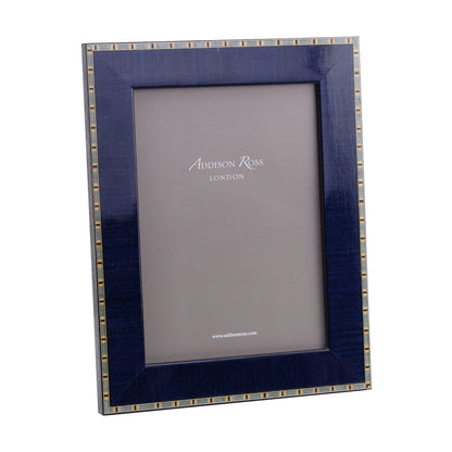 Blue Wood Veneer Picture Frame by Addison Ross