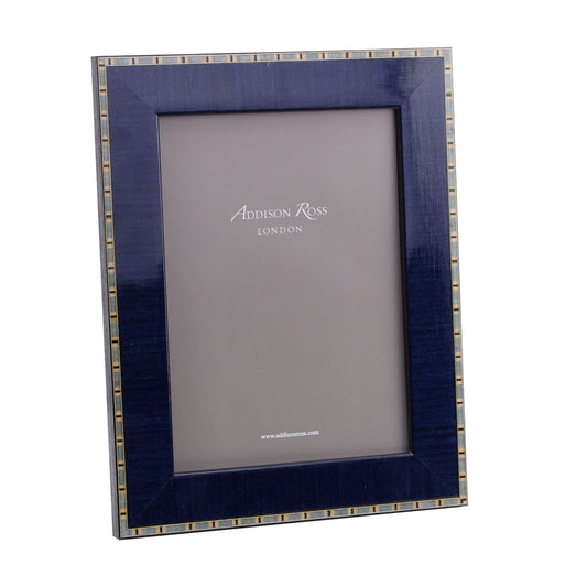 Blue Wood Veneer Picture Frame by Addison Ross