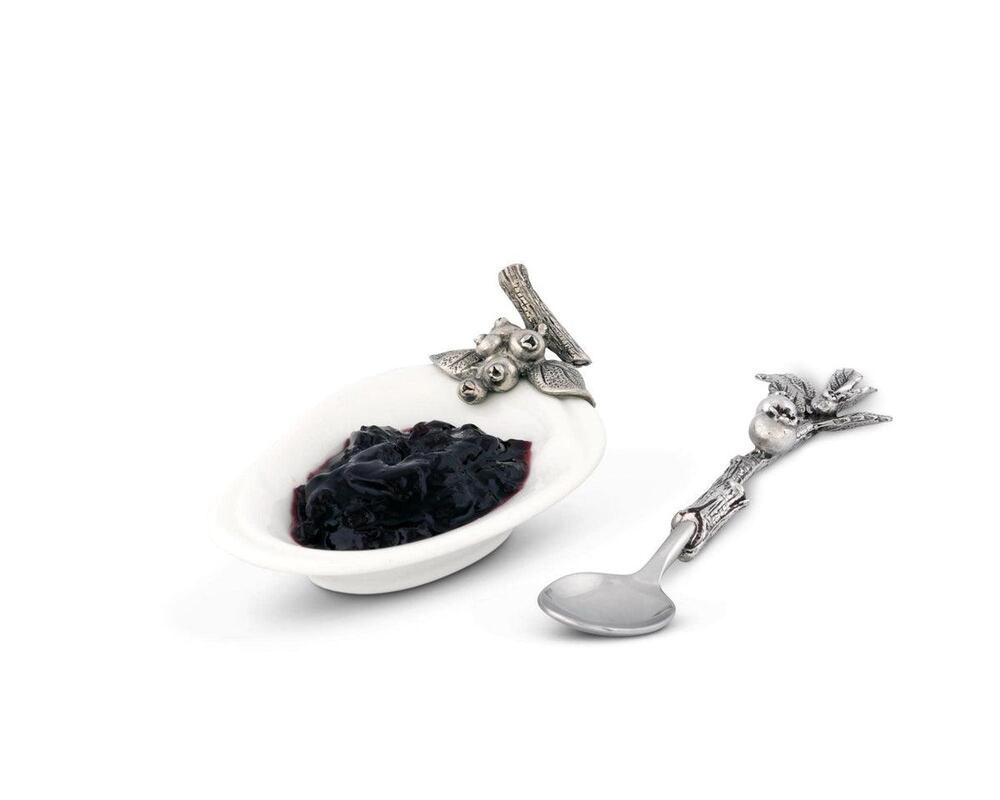 Blueberry Jam Server / Spoon Rest by Vagabond House 1