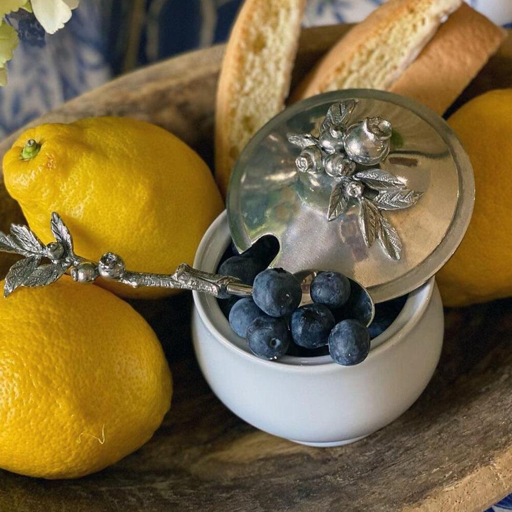 Blueberry Sugar Bowl and Spoon by Vagabond House 4