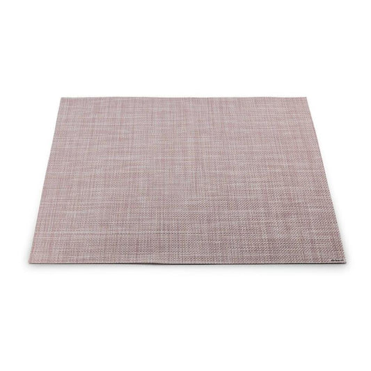 Blush Mini Basketweave Rectangle Placemat by Simon Pearce 