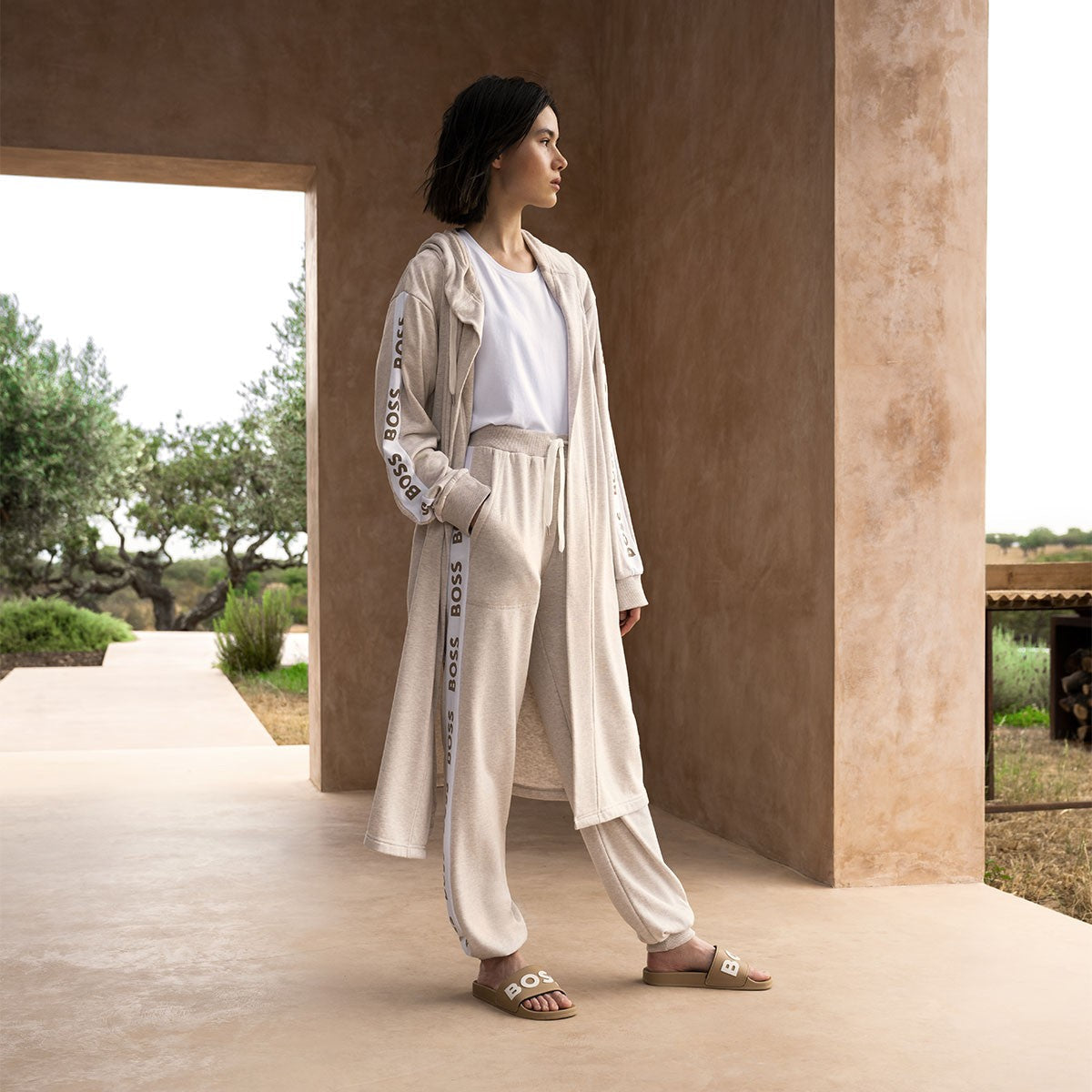 Boss Sense Hooded Bathrobe by Yves Delorme
