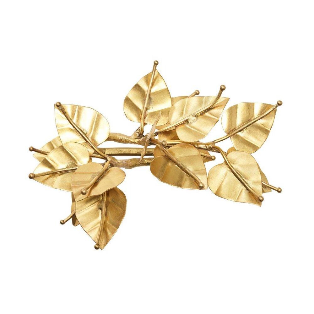 Bougainvillea Napkin Ring in Gold - Set of 4 by Kim Seybert 5