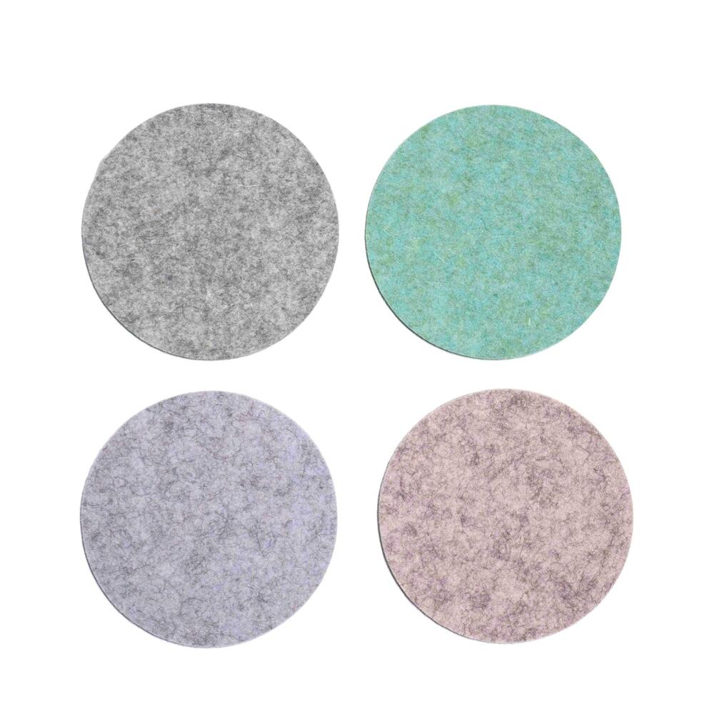 Breeze Assorted Round Felt Coasters - Set of 4 by Simon Pearce 