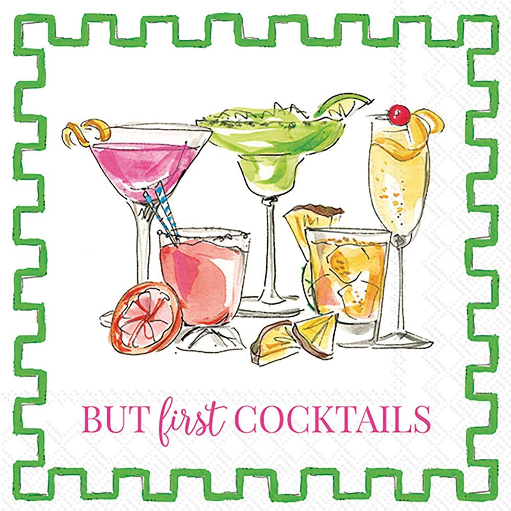 Bright Cocktails Cocktail Napkin By Boston International by Mariposa 