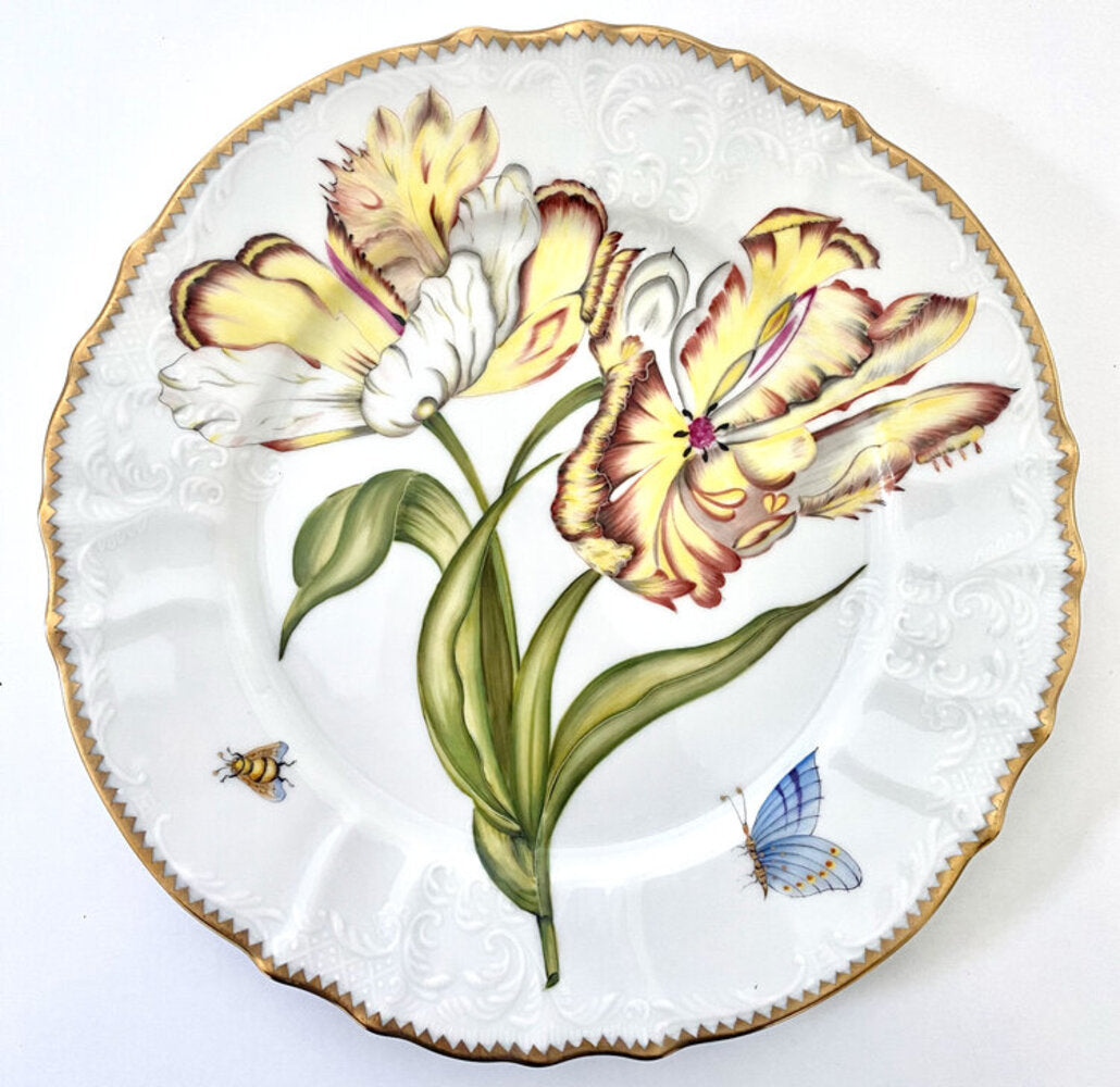 BSS4 - Double Tulip Dinner Plate by Anna Weatherley