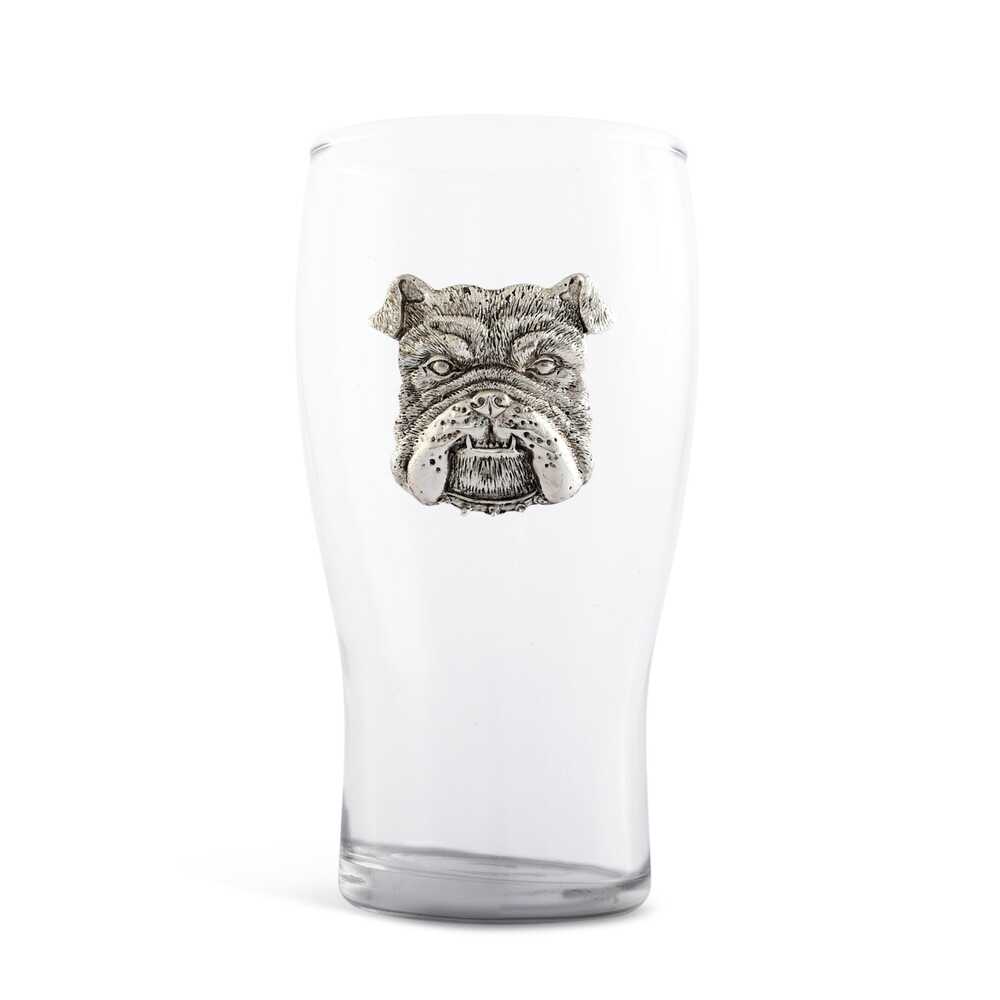 Bulldog Beer Pint Glass - Set of 4 by Arthur Court Designs 2