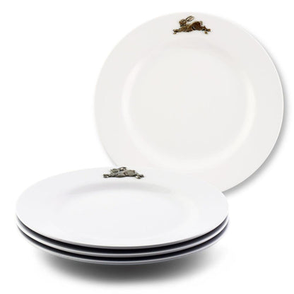 Bunny / Rabbit Melamine Lunch Plates - Set of 4 by Arthur Court Designs