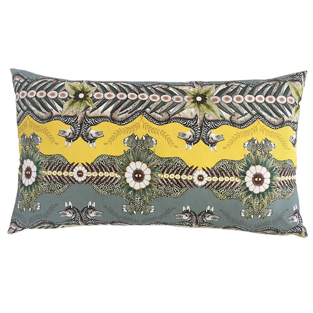 Bush Bandits Lumbar Pillow - Linen - Butter by Ngala Trading Company Additional Image - 2