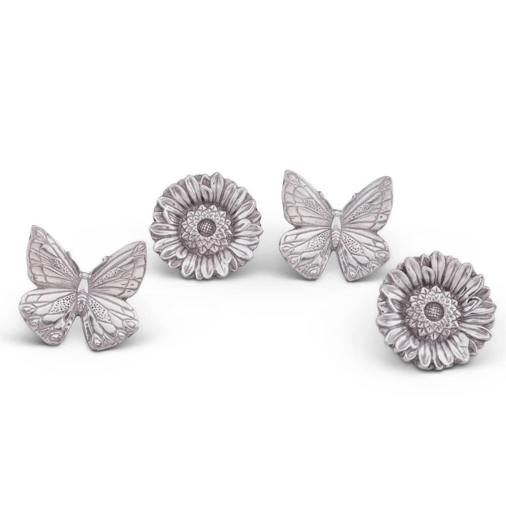 Butterfly and Flower Napkin Rings by Arthur Court Designs