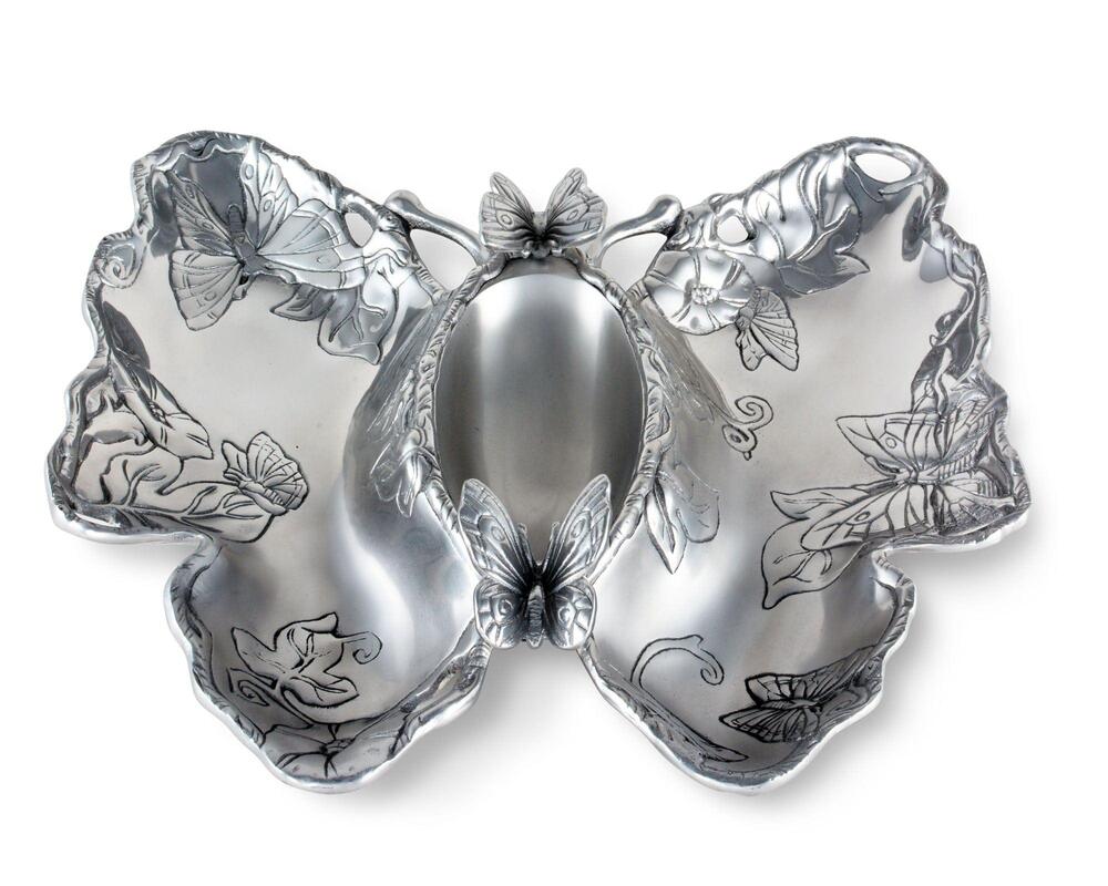 Butterfly Chip and Dip Tray by Arthur Court Designs 1