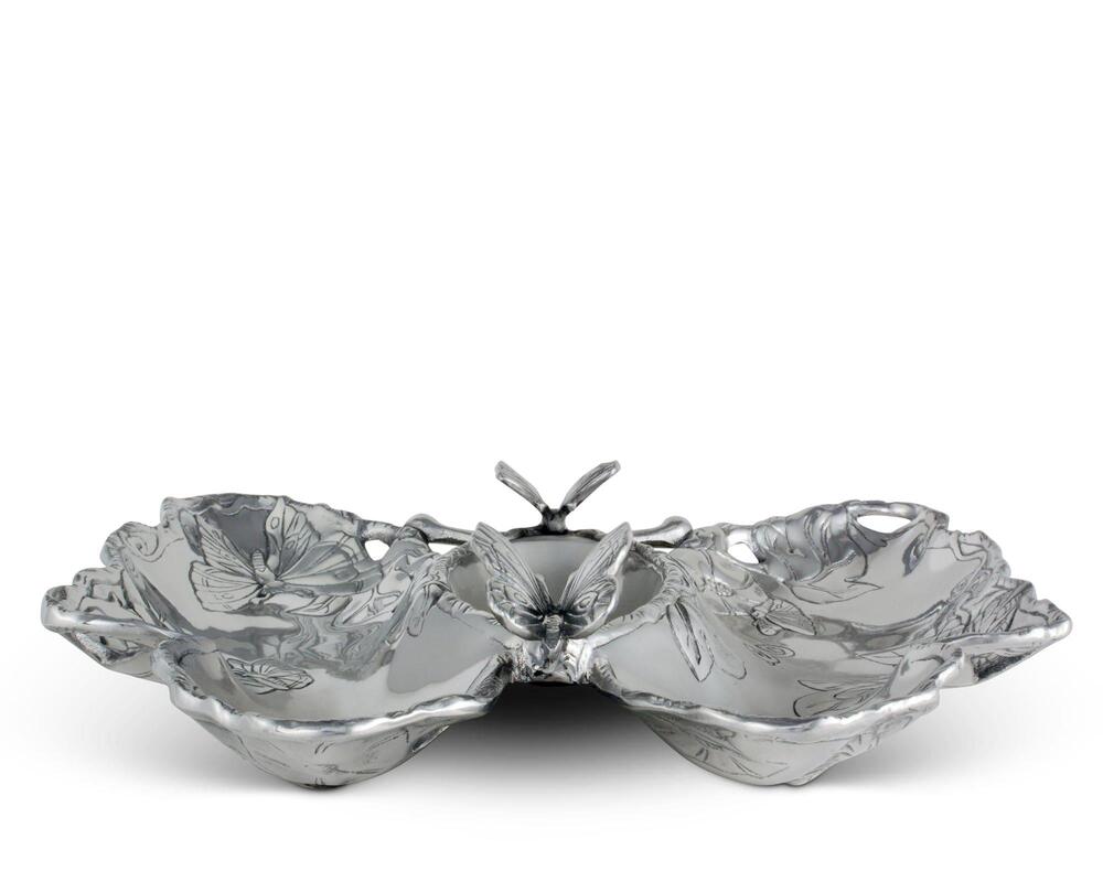 Butterfly Chip and Dip Tray by Arthur Court Designs 2