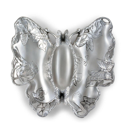 Butterfly Chip and Dip Tray by Arthur Court Designs