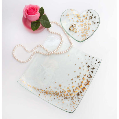 Butterfly Heart Plate by Annieglass Additional Image -1