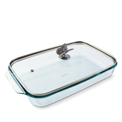 Butterfly Lid with Pyrex 3 Quart Baking Dish by Arthur Court Designs