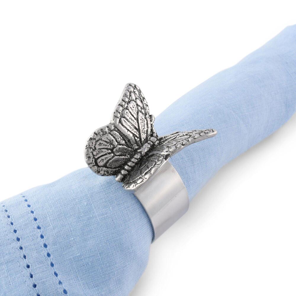 Butterfly Napkin Rings - Set of 4 by Arthur Court Designs 2