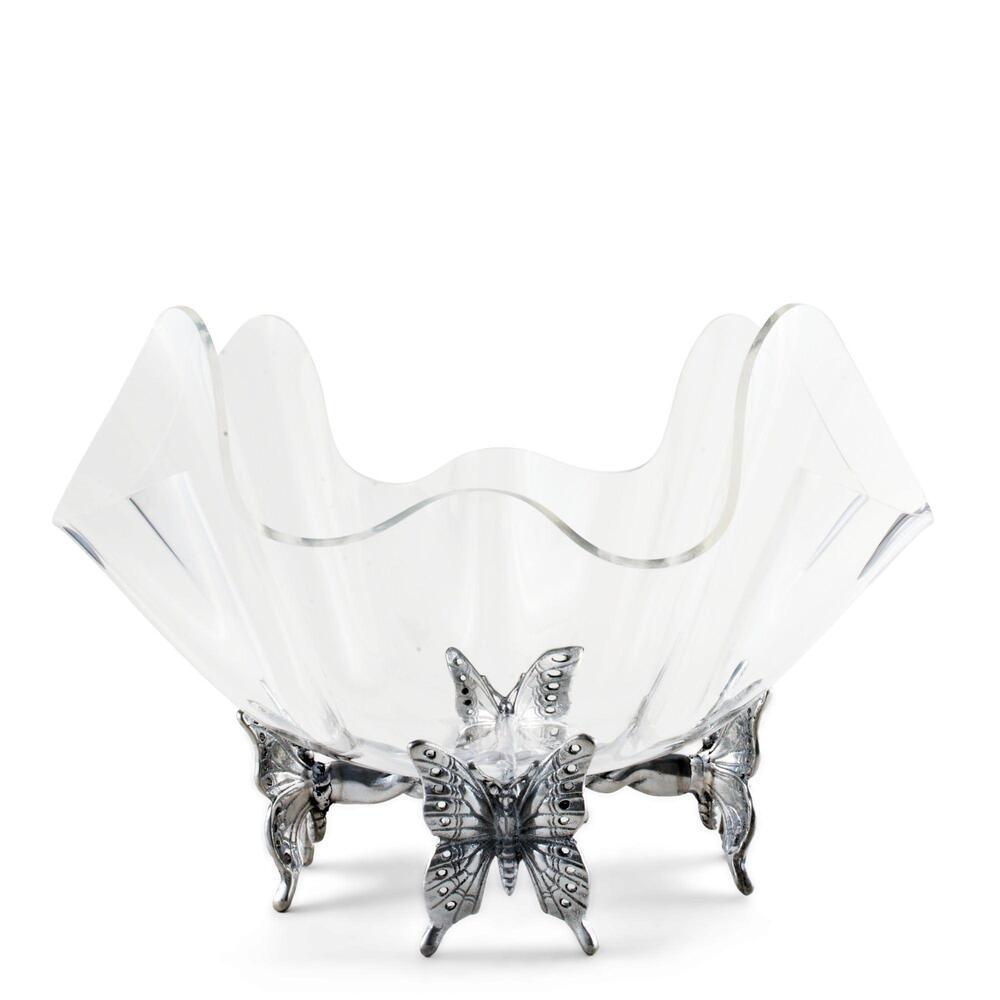 Butterfly Stand Acrylic Bowl 14" by Arthur Court Designs 2