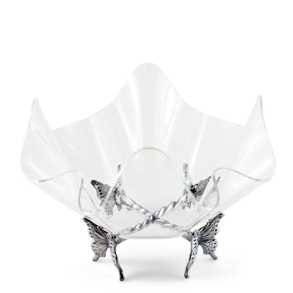 Butterfly Stand Acrylic Bowl 14" by Arthur Court Designs 3