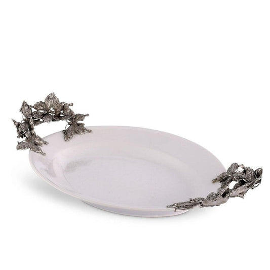 Butterfly Stoneware Tray Large by Vagabond House 