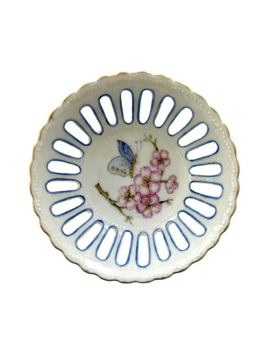 BV12 - Cherry Blossom Round Pierced Dish by Anna Weatherley