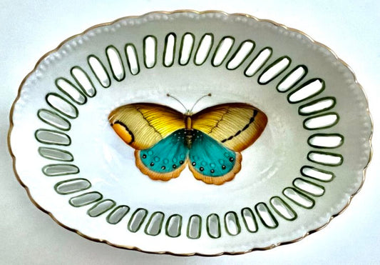 BZ9 - Oval Pierced Dish by Anna Weatherley