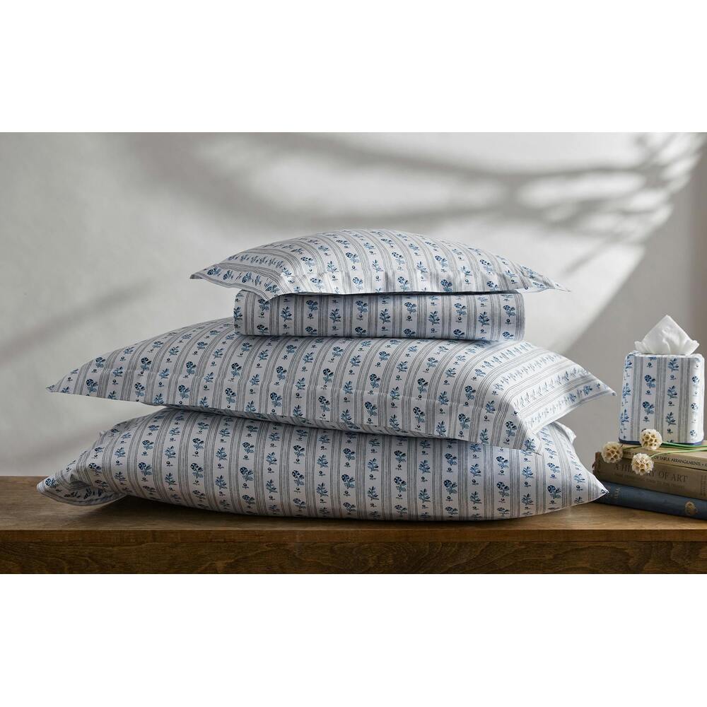 Cabanon Stripe Fitted Sheet Blue 2