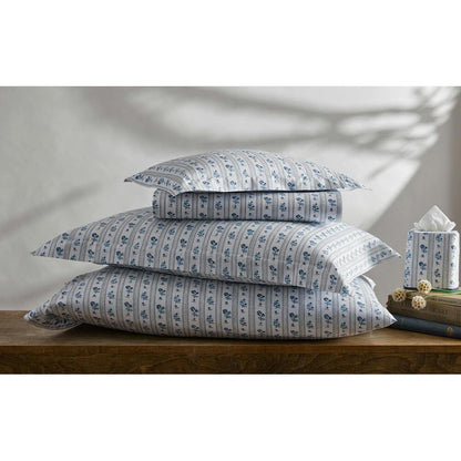 Cabanon Stripe Fitted Sheet Blue 2