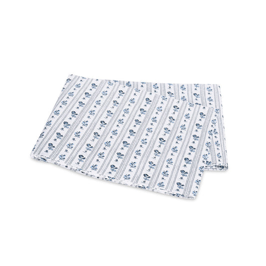 Cabanon Stripe Flat Sheet Blue 