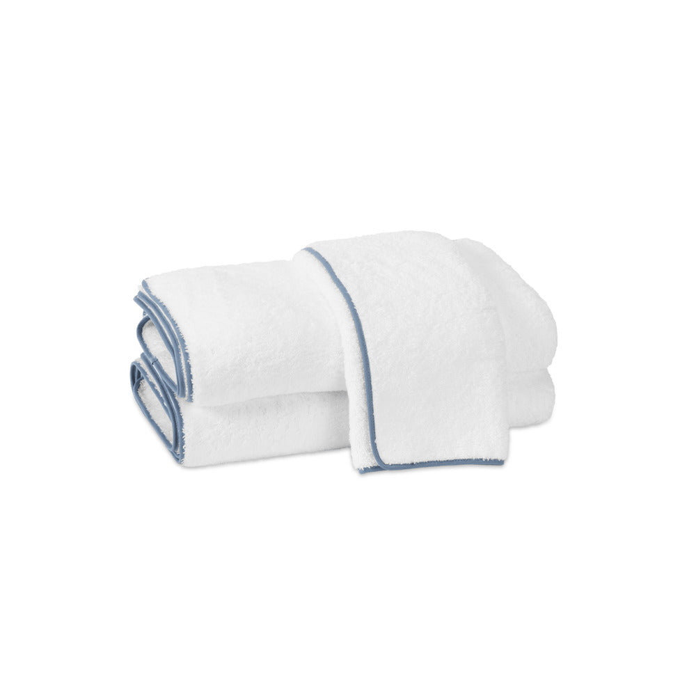 Cairo Bath Sheet White & Sea 