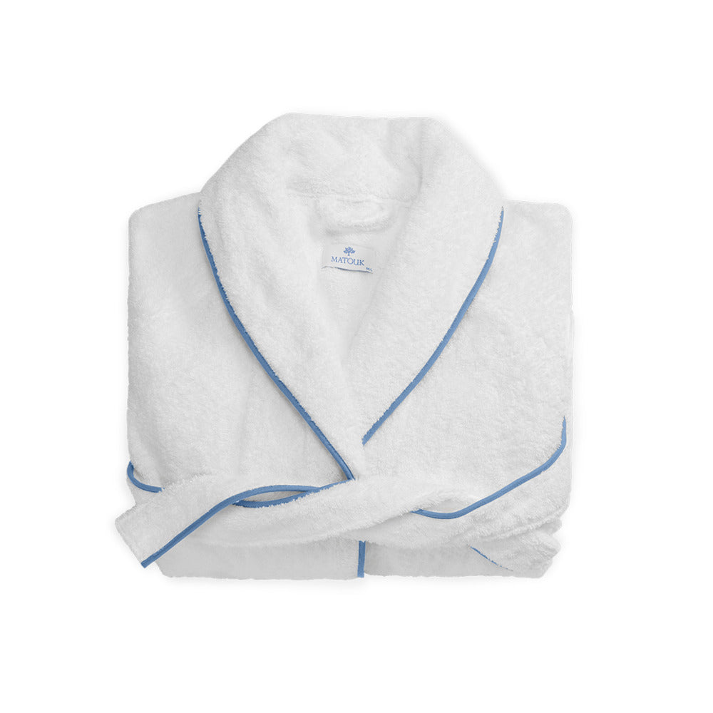 Cairo Robe White & Azure 