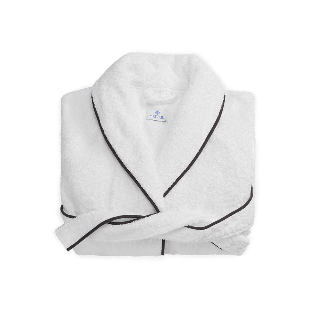 Cairo Robe White & Black 