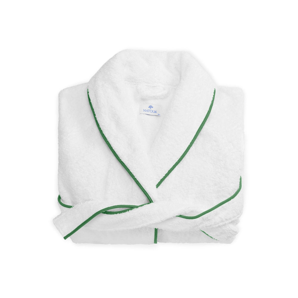 Cairo Robe White & Palm 
