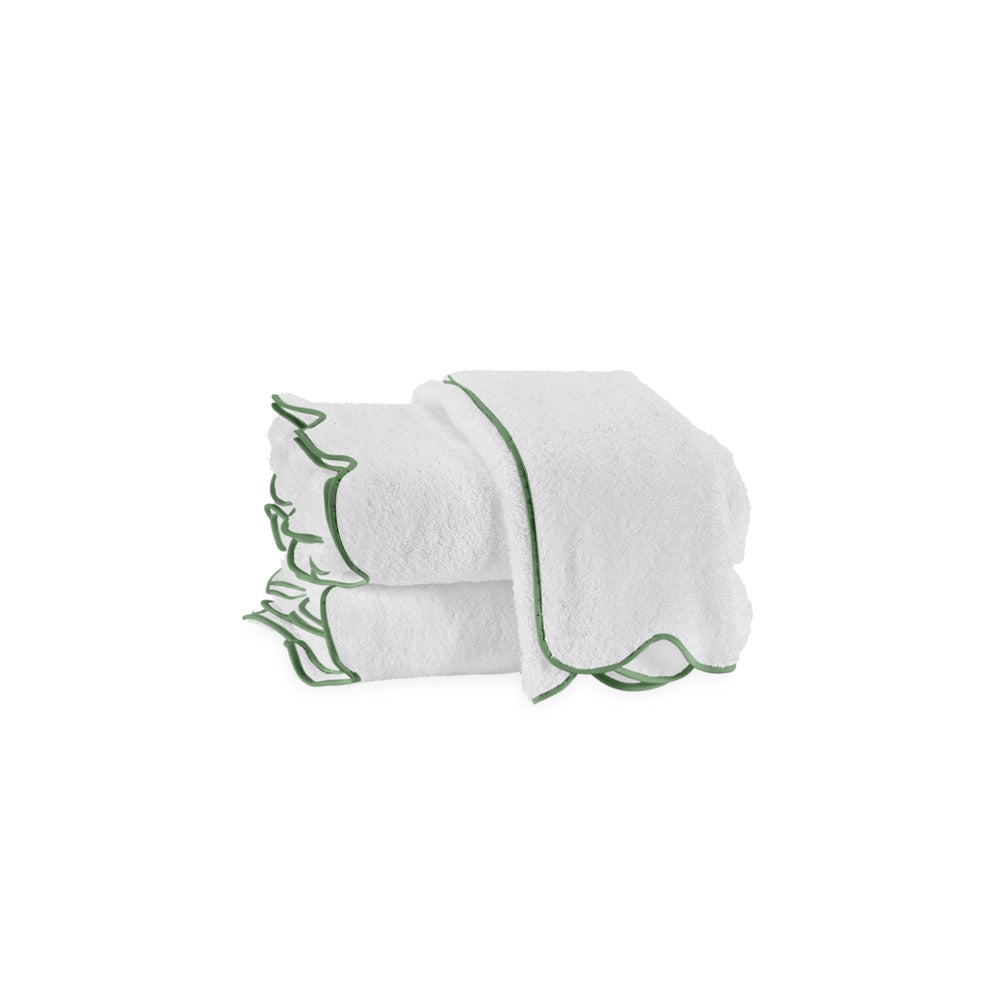 Cairo Scallop Bath Sheet Palm 