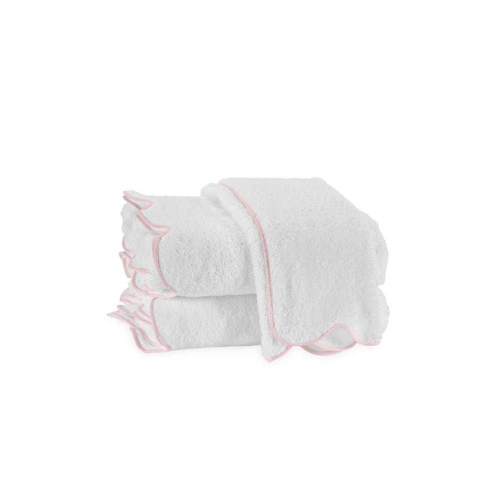 Cairo Scallop Bath Towel Pink 