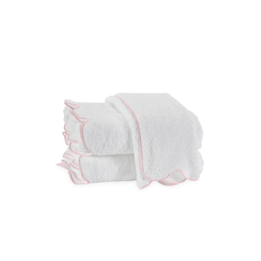 Cairo Scallop Bath Towel Pink 