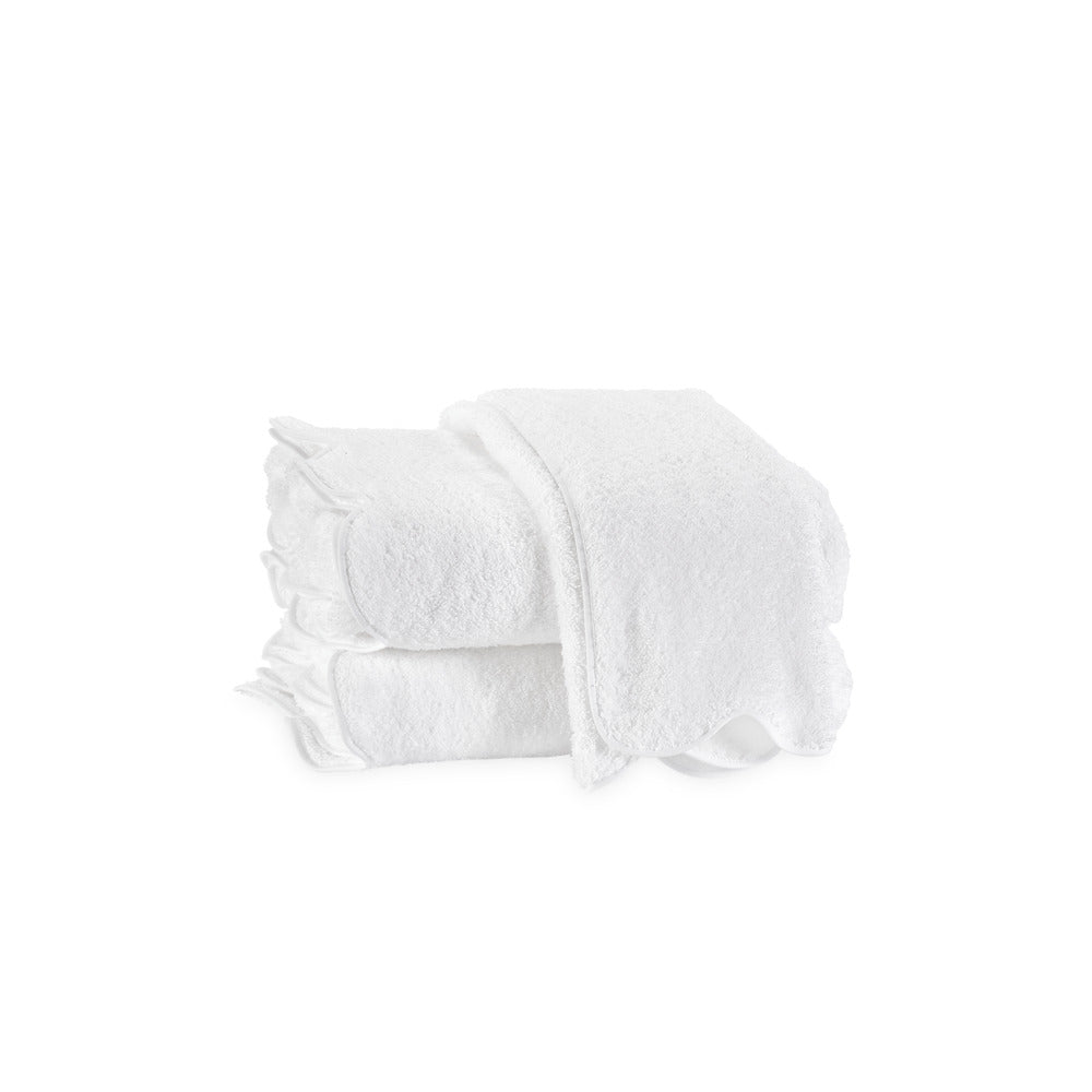 Cairo Scallop Hand Towel White 