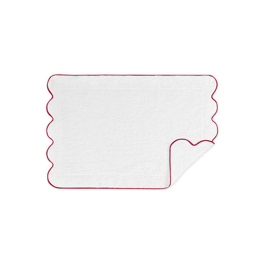 Cairo Scallop Tub Mat Cherry 