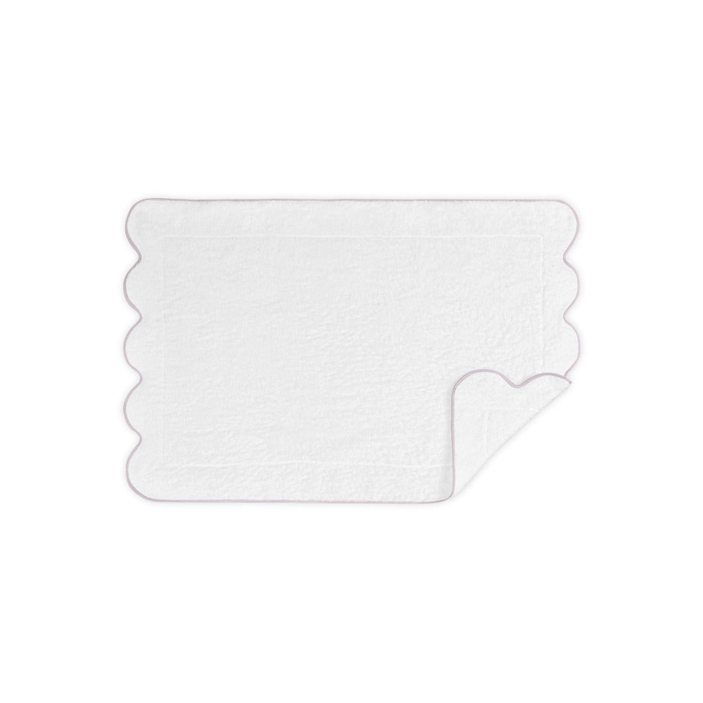 Cairo Scallop Tub Mat Lilac 