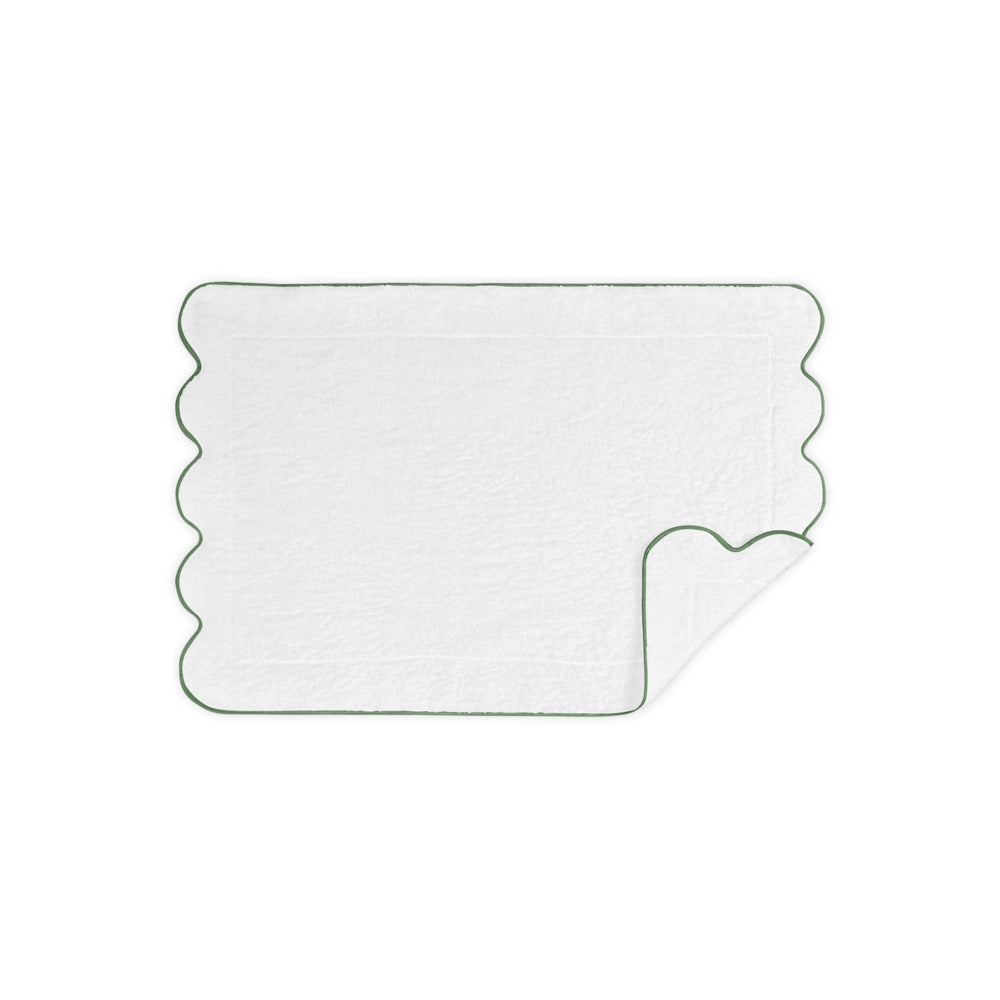 Cairo Scallop Tub Mat Palm 