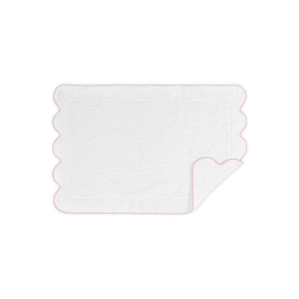 Cairo Scallop Tub Mat Pink 