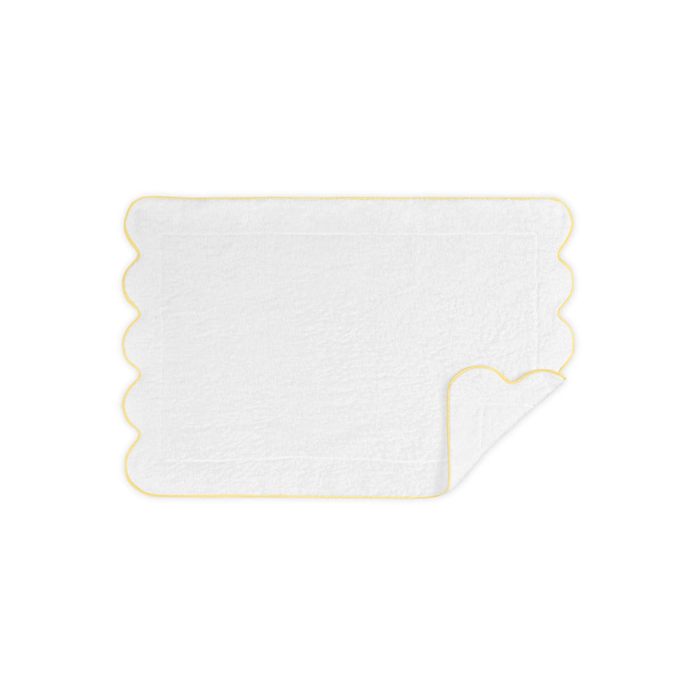 Cairo Scallop Tub Mat Yellow 