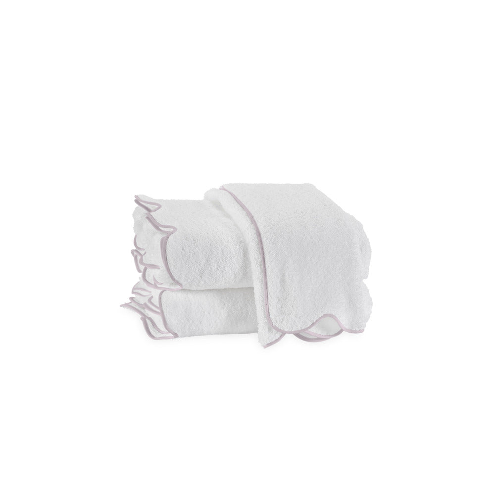 Cairo Scallop Wash Cloth Lilac 