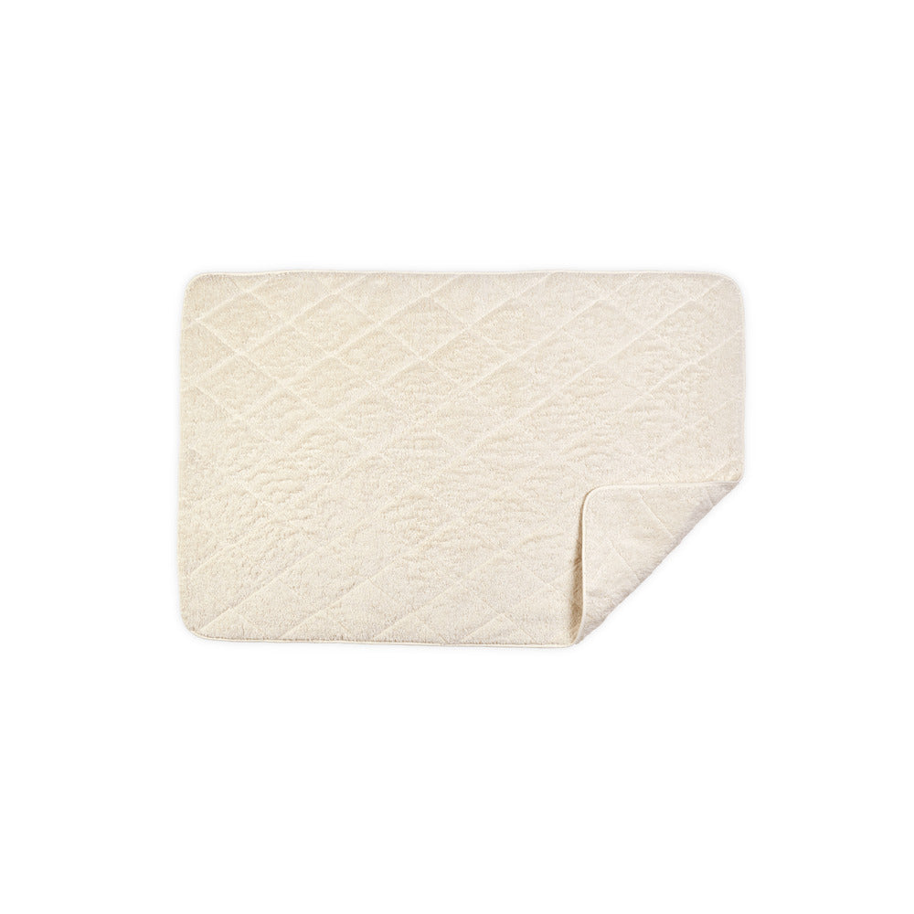 Cairo Tub Mat Ivory & Ivory Quilted 