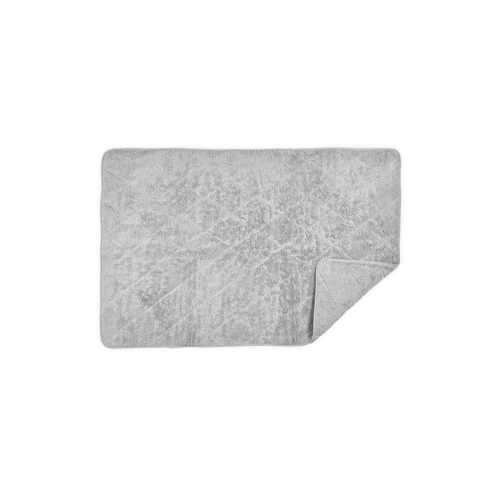 Cairo Tub Mat Pearl & Pearl Quilted 