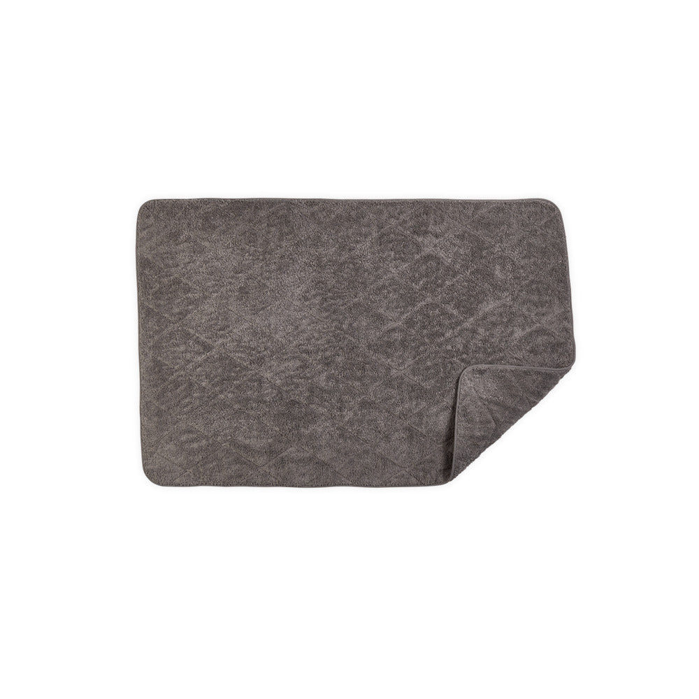 Cairo Tub Mat Smoke Gray & Smoke Gray Quilted 