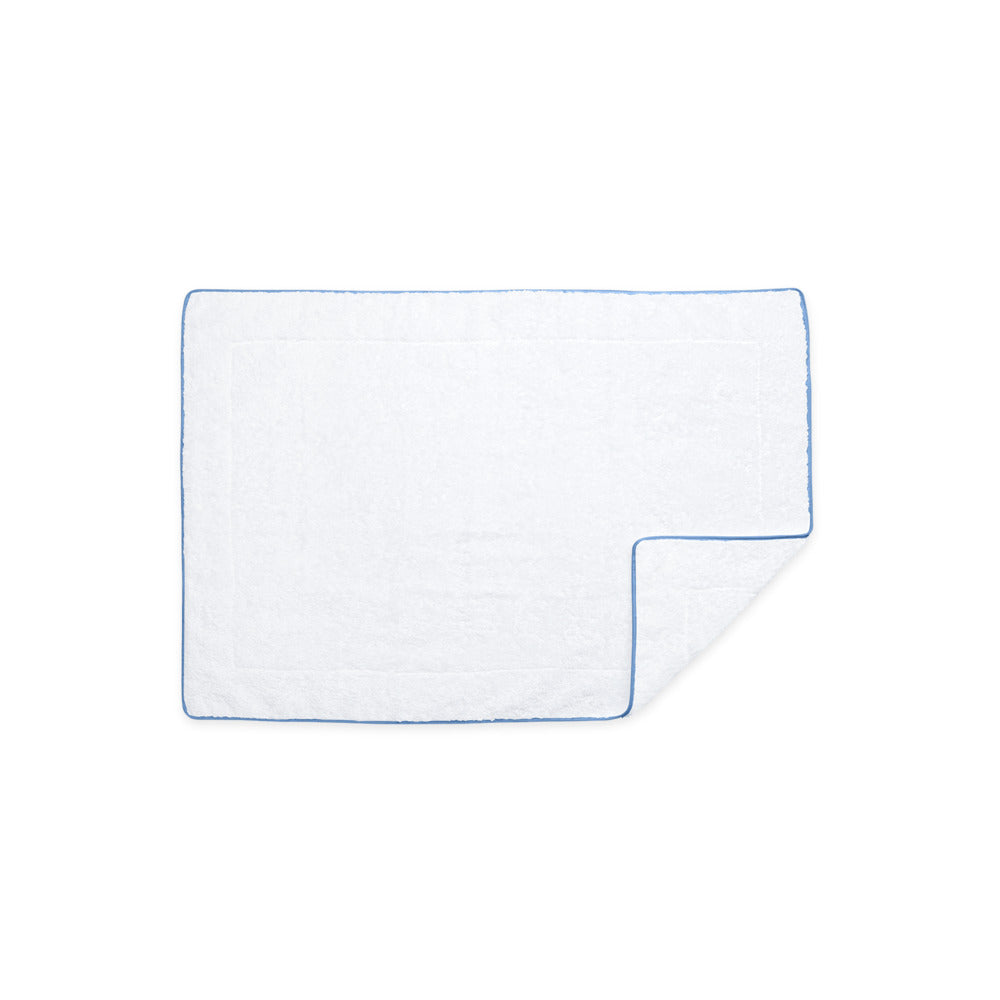 Cairo Tub Mat White & Azure 